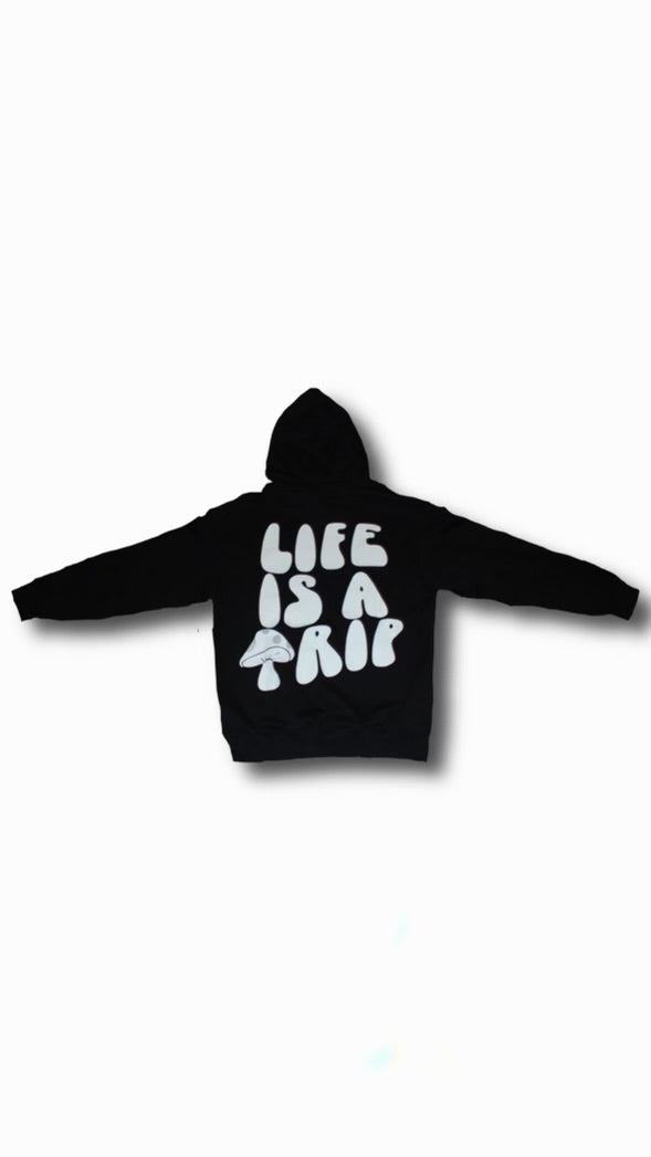 Black Satin Lined TRIPP Hoodie